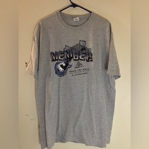 Vintage Rock & Roll Hall of Fame Cleveland Members Grey Tee Shirt, Size X-LARGE